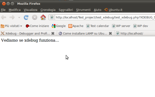 Immagine output nel browser Firefox